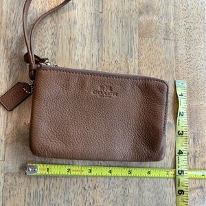 Coach double zip wallet wristlet